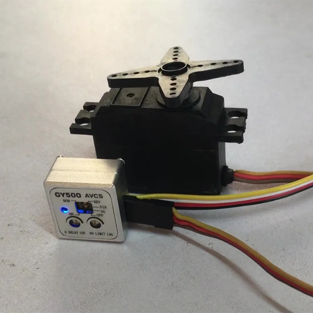 Giroscopio de un solo eje, giroscopio Digital para helicóptero de coche teledirigido, modificación, Mini piezas de repuesto, bloqueo de encabezado con bloqueo trasero, GY500 - imagen 4