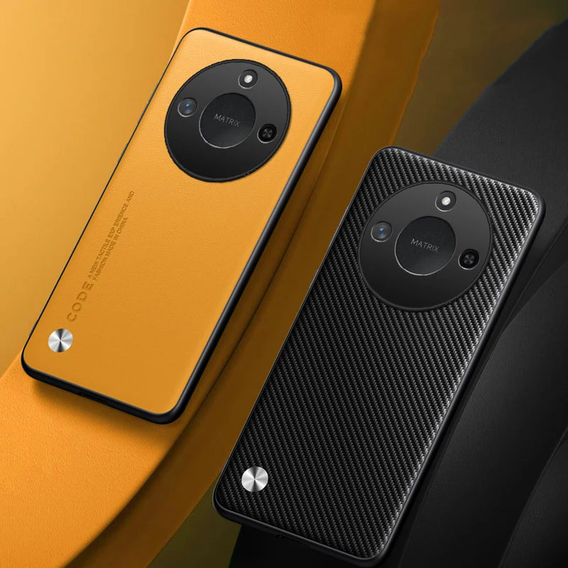 Funda de cuero PU de lujo para Honor X9C, funda trasera inteligente de silicona mate a prueba de golpes, funda de teléfono de protección completa para Honor X60 5G - imagen 3