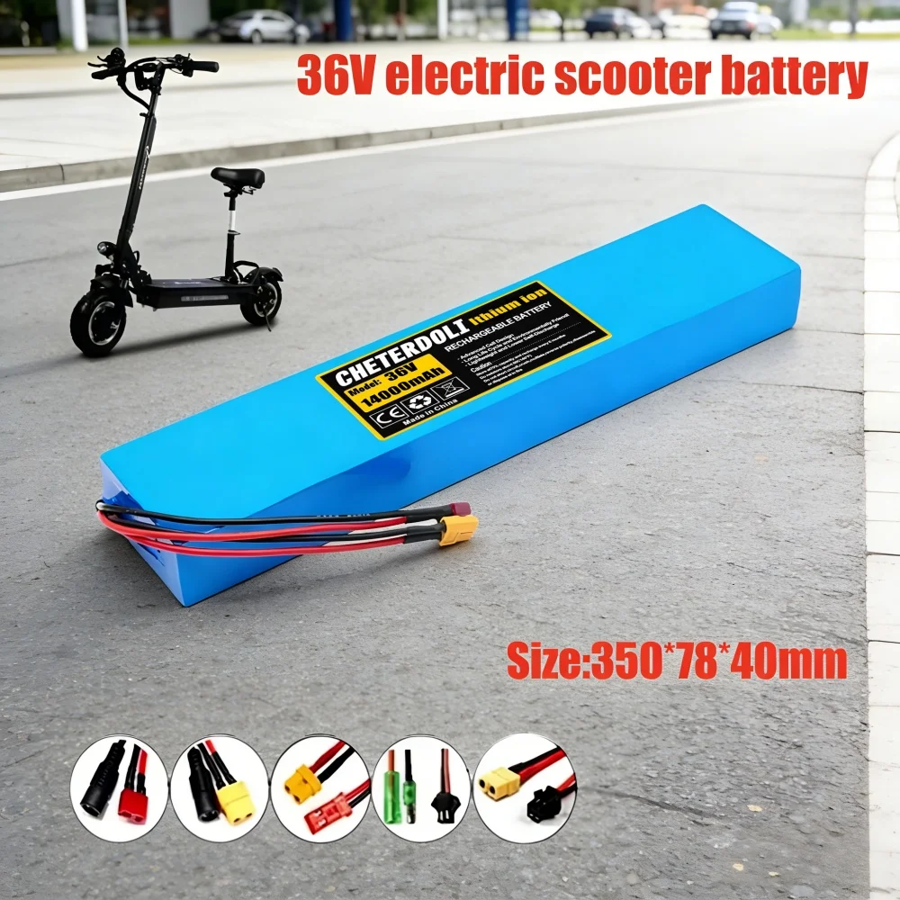Paquete de batería de litio 36V 14000mAh 10S4P 18650 para patinete eléctrico M365, batería de repuesto de 42V 350W/500W