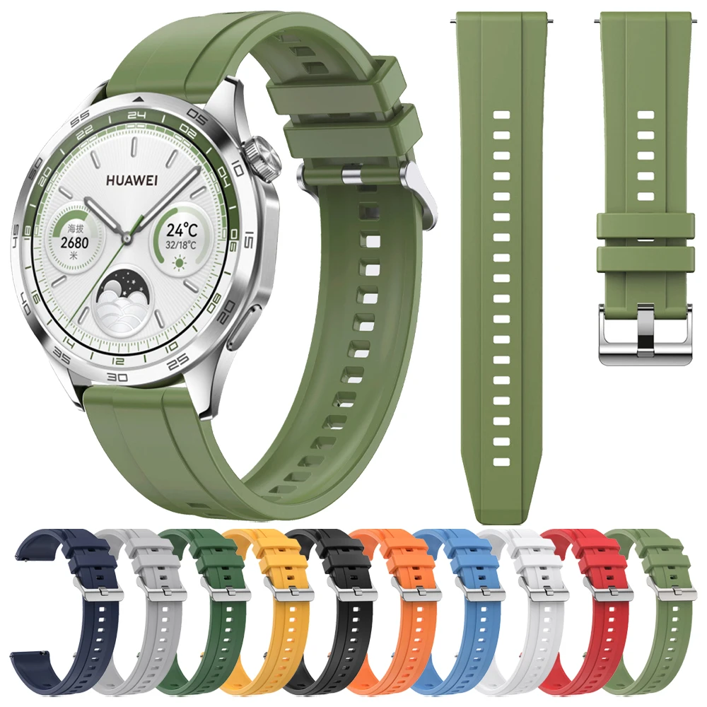 Correa de silicona de liberación rápida de 22mm para HUAWEI WATCH GT 4 3 2 46mm/Runner/Ultimate Band para Samsung/Amazfit/TicWatch/SUUNTO/Xiaomi