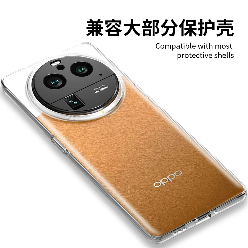 Lente de cámara de Metal para OPPO Find X6 Pro, cubierta de anillo de lente, vidrio protector para Find X6Pro, película de lente, estuche negro - imagen 4