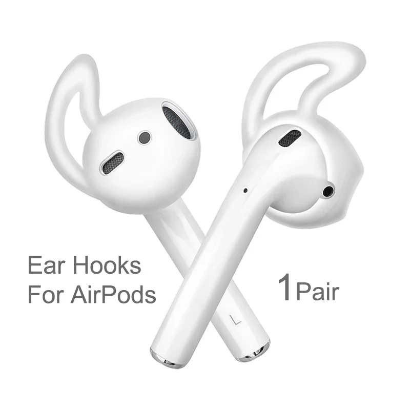 Almohadillas para la oreja compatibles con AirPods 1/2, 1 par, fundas de silicona para auriculares (AirPods no incluidos)