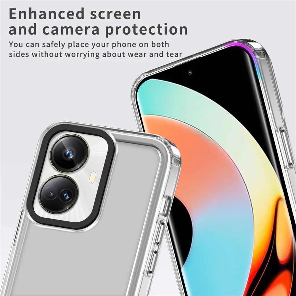 Nueva funda de teléfono transparente espacial para Oppo Reno 11F 11 Realme 11 Pro Plus, funda protectora completa de TPU suave - imagen 2