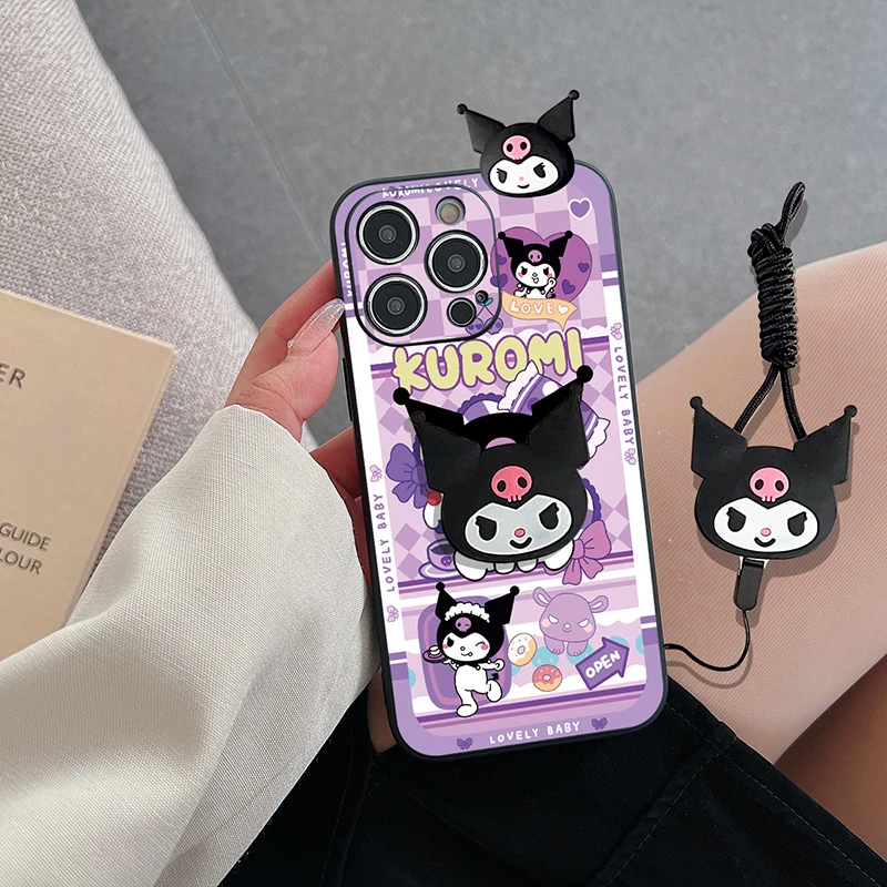 Funda bonita de Tpu con dibujos de Kuromi en 3D para Realme C53 C25 C21 C21Y C25Y C20 C51 C12 C15 C30 Note 50 C55 C33 C35 C67 C31 12 Pro - imagen 4
