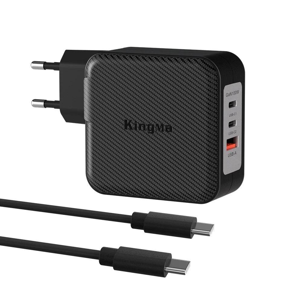 Bloque de cargador USB C (GaN) de 100W, cargador de pared compacto y rápido de 3 puertos para ASUS ROG Flow X13 Z13 GV30 GZ301 G533QM GA401QM GA503QM - imagen 2