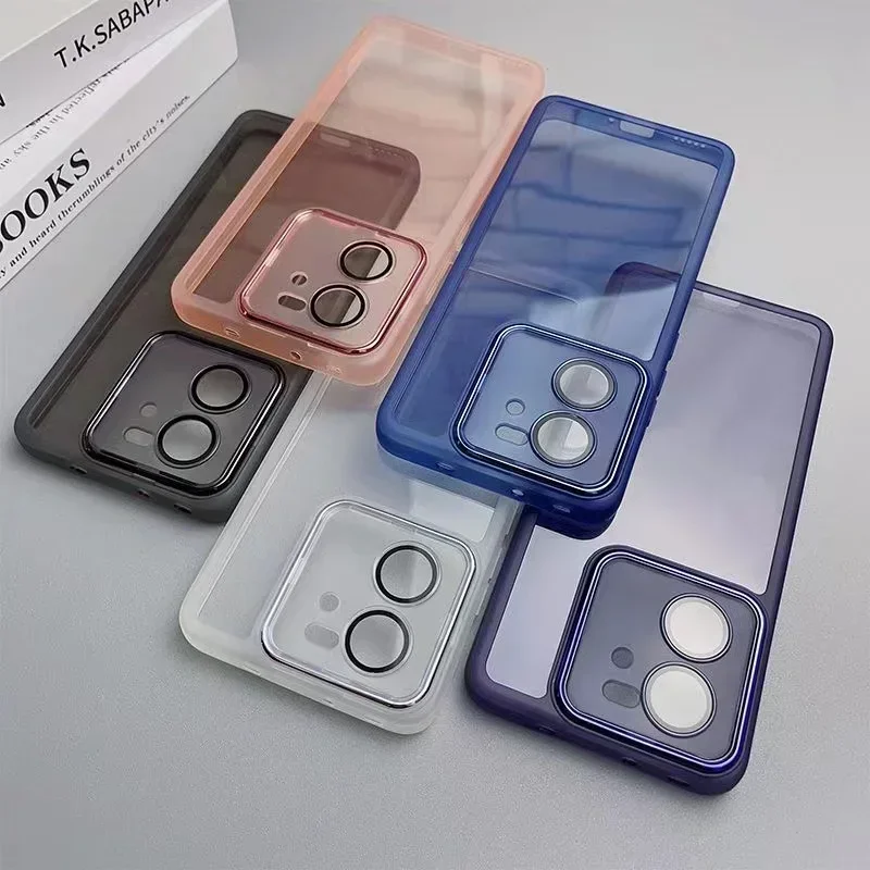 Funda de teléfono de lujo con película de lente para Xiaomi 13, 13T Pro T 5G, funda trasera de silicona suave, bolsas protectoras para cámara Xiaomi13T 13TPro 360 - imagen 3