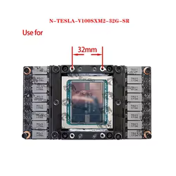Bykski Bloque Agua NVIDIA V100 NVLink Refrigeración Líquida GPU