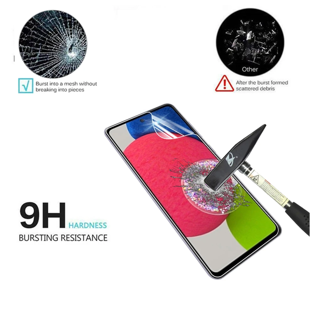 Protector de pantalla sin cristal para Samsung Galaxy A53, A52, A72, A32, A12, A52S, A50, A51, A20, A21, 22, A71, A30, A31, A40, A41, A 53, 52, 51, A 21 S - imagen 4