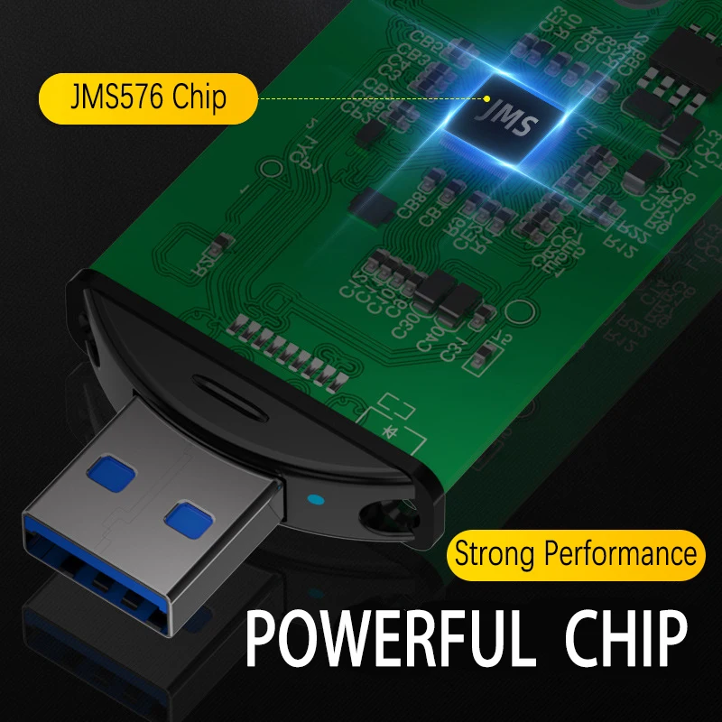 UTHAI-caja de unidad de estado sólido M.2 SATA, carcasa de aleación de aluminio, transmisión de Chip JMS576, interfaz Dual en línea, K1683 USB/tipo C, 1G en 3s - imagen 2