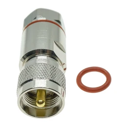 Conector PL-259 UHF macho Andrew Heliax corrugado cobre estándar