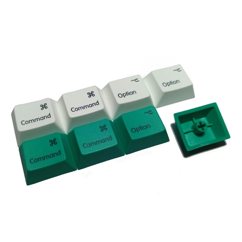 Pieza de repuesto para teclado 1.25U 1.25X para tapa de llave R1, altura, 4 piezas, opción común, reparación de teclas, subcama de tinte PBT para MAC - imagen 2