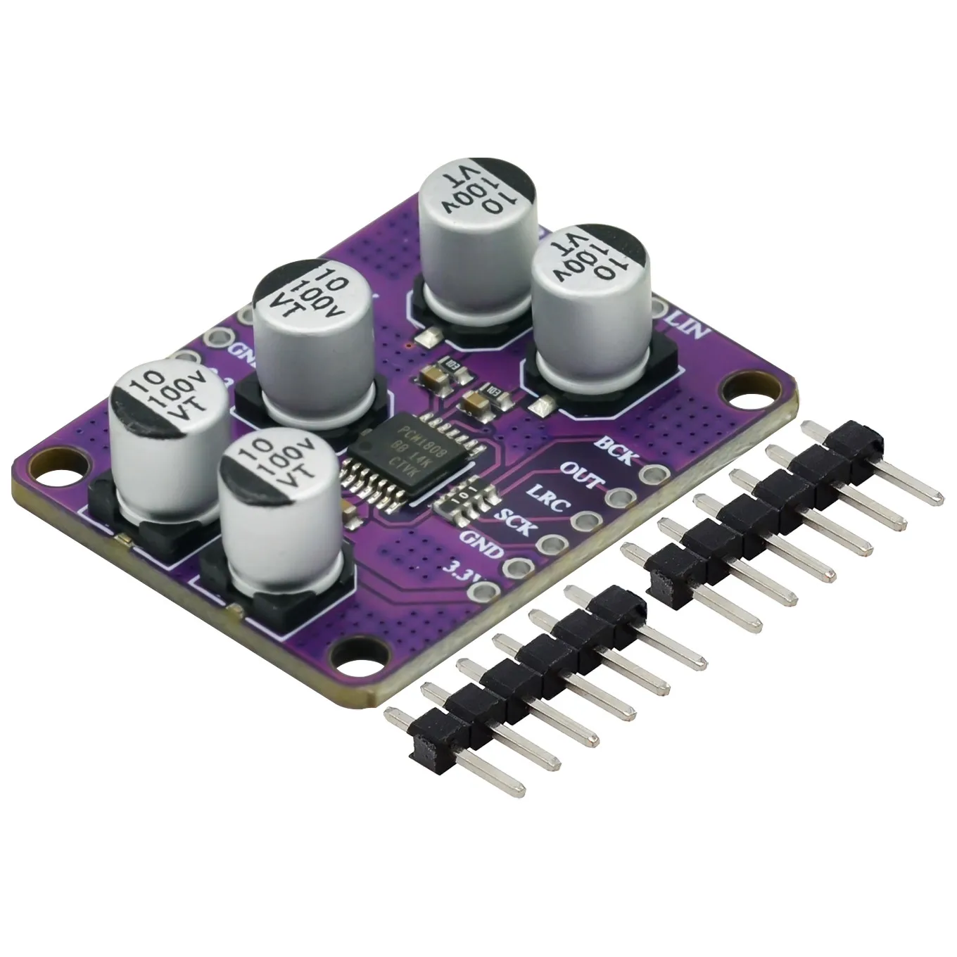 PCM1808 105dB SNR Audio estéreo ADC decodificador de entrada analógica de un solo extremo módulo de reproductor de placa amplificadora de 24 bits