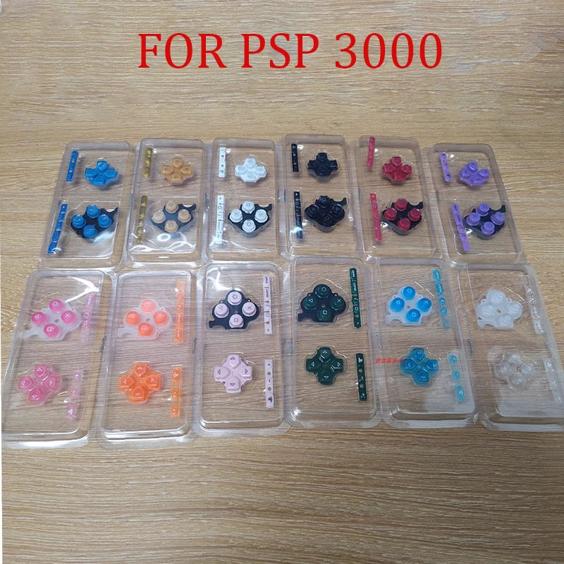 YUXI 1 Juego para consola de juegos PSP 3000, Kit de botones izquierdo y derecho de repuesto, tecla de botones de inicio seleccionados para PSP 3000, pieza de reparación - imagen 2