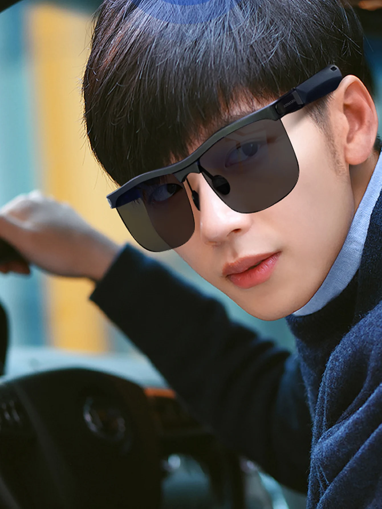 Gafas de traducción inteligentes AI, traducción en tiempo real de múltiples idiomas, gafas de música inteligentes impermeables de moda - imagen 2