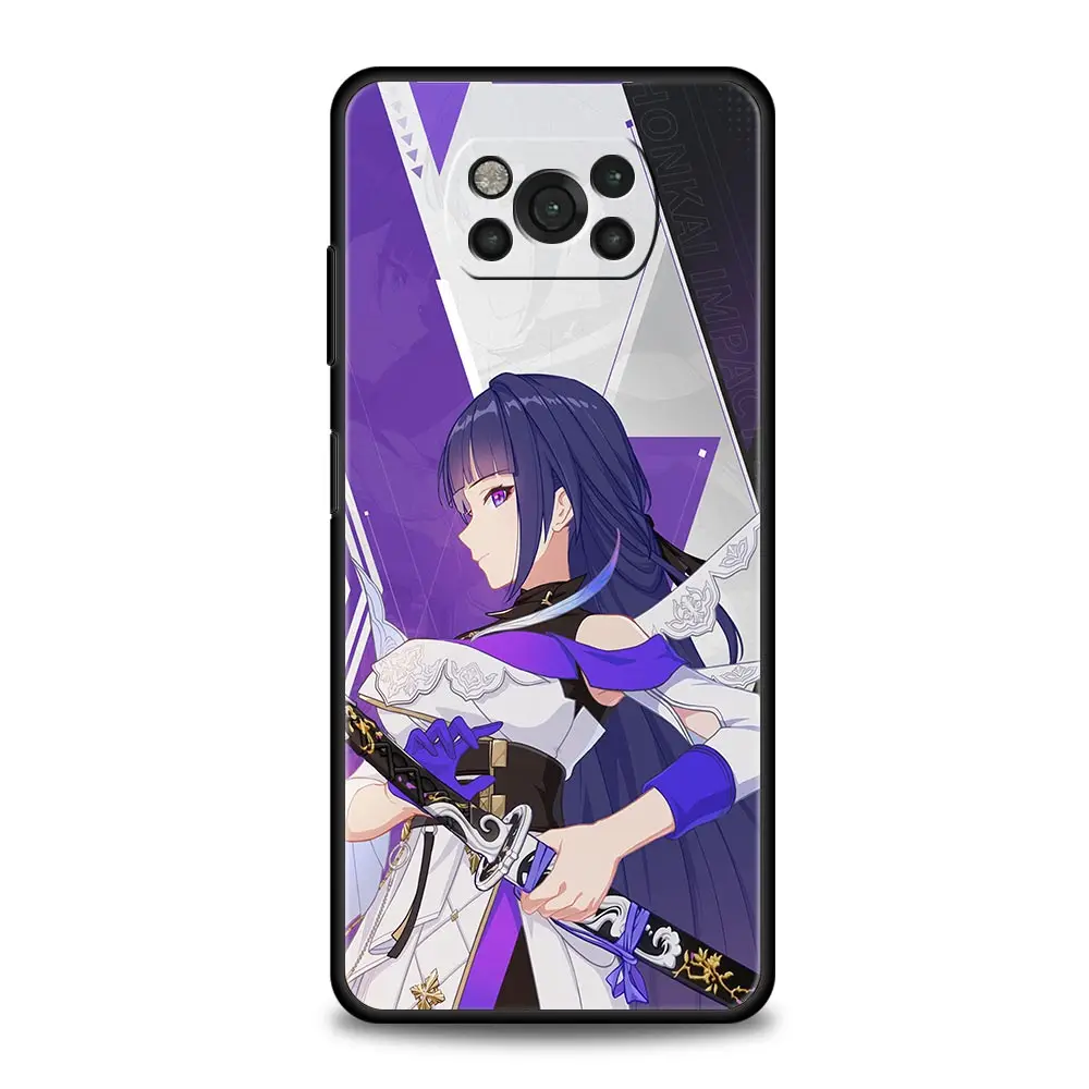 Honkai Impact-funda de teléfono para Xiaomi Poco X5 Pro, carcasa para Poco X4, X3, NFC, F5 Pro, F4, F3, GT, M5, M4 Pro, 5G, M3, C51, C50, C55 - imagen 5