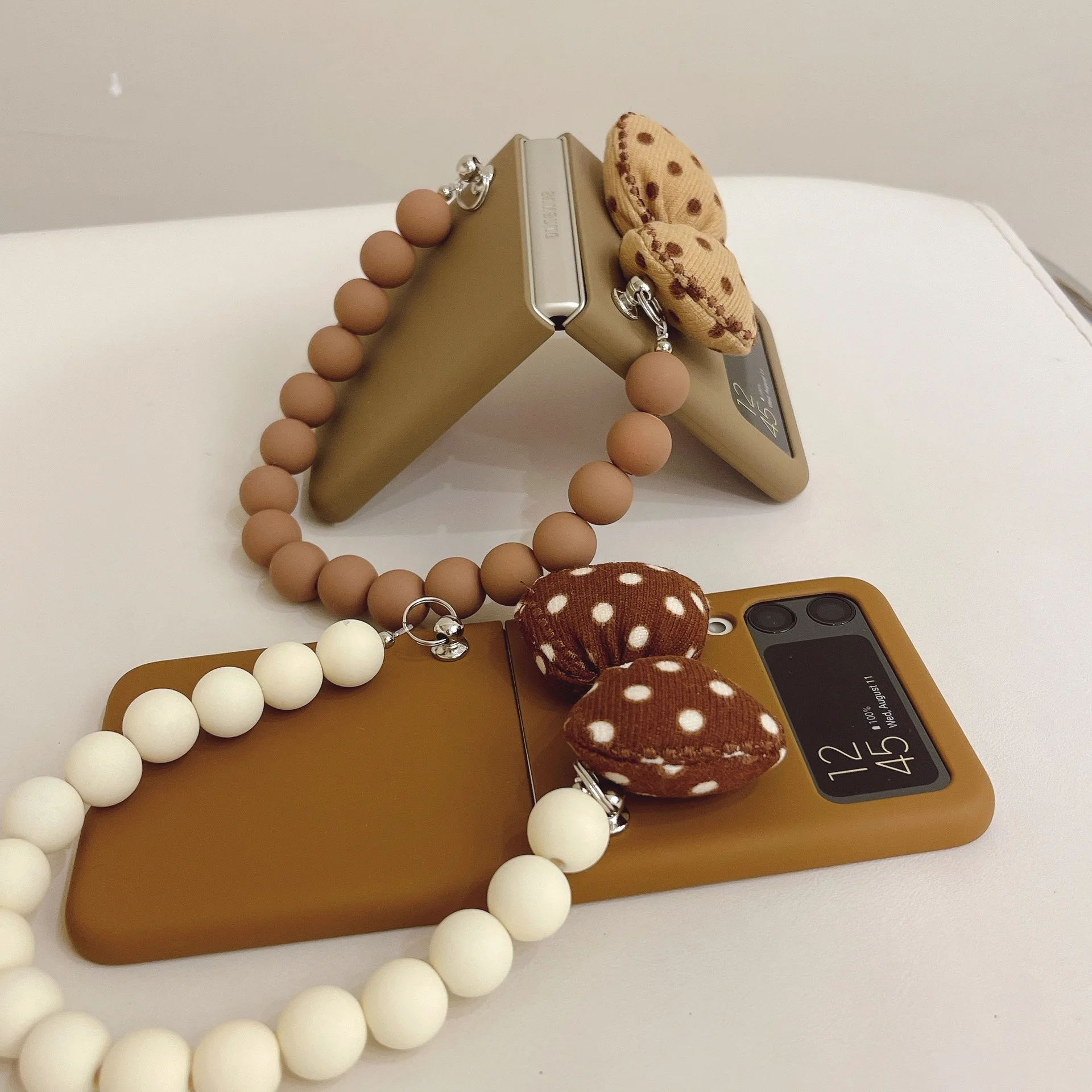 Funda de teléfono plegable con lazo coreano para Samsung Zflip3 - imagen 4