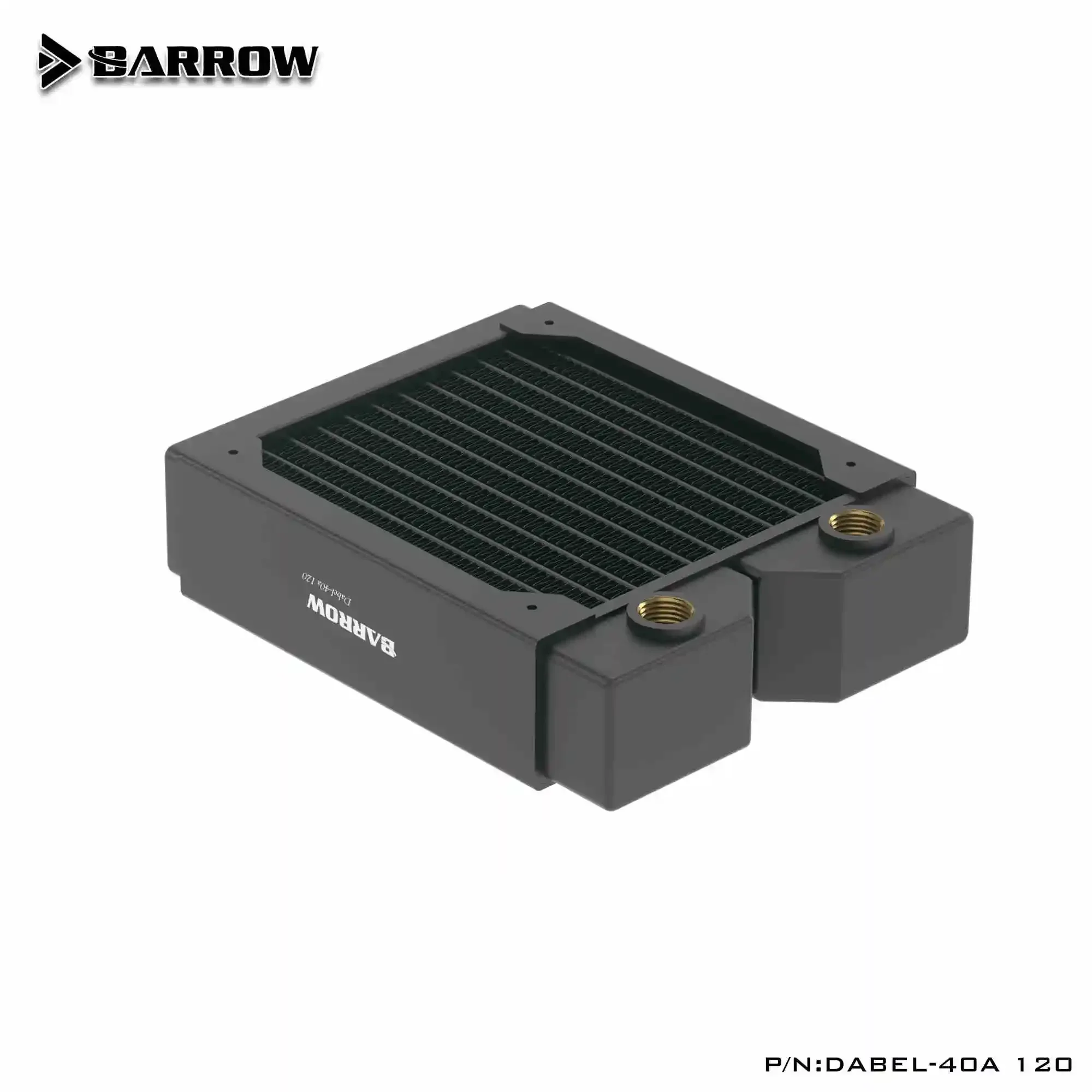 Radiador de cobre Barrow 120 240 360 480MM disipador de calor rosca G1/4, 40mm de espesor, ventilador de 120mm para kit de refrigeración por agua, Dabel-40a de caja DIY - imagen 3