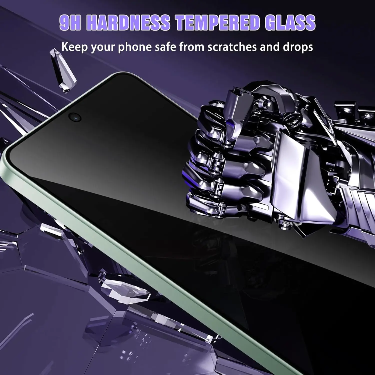 Protector de pantalla de privacidad para POCO X7 Pro, película de lente de cámara de vidrio templado antiespía para Xiaomi POCO X7Pro - imagen 4