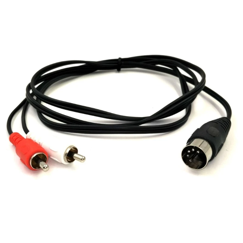 XD99 5 pines DIN macho enchufe a 2RCA macho enchufes convertidor cable conector - imagen 4
