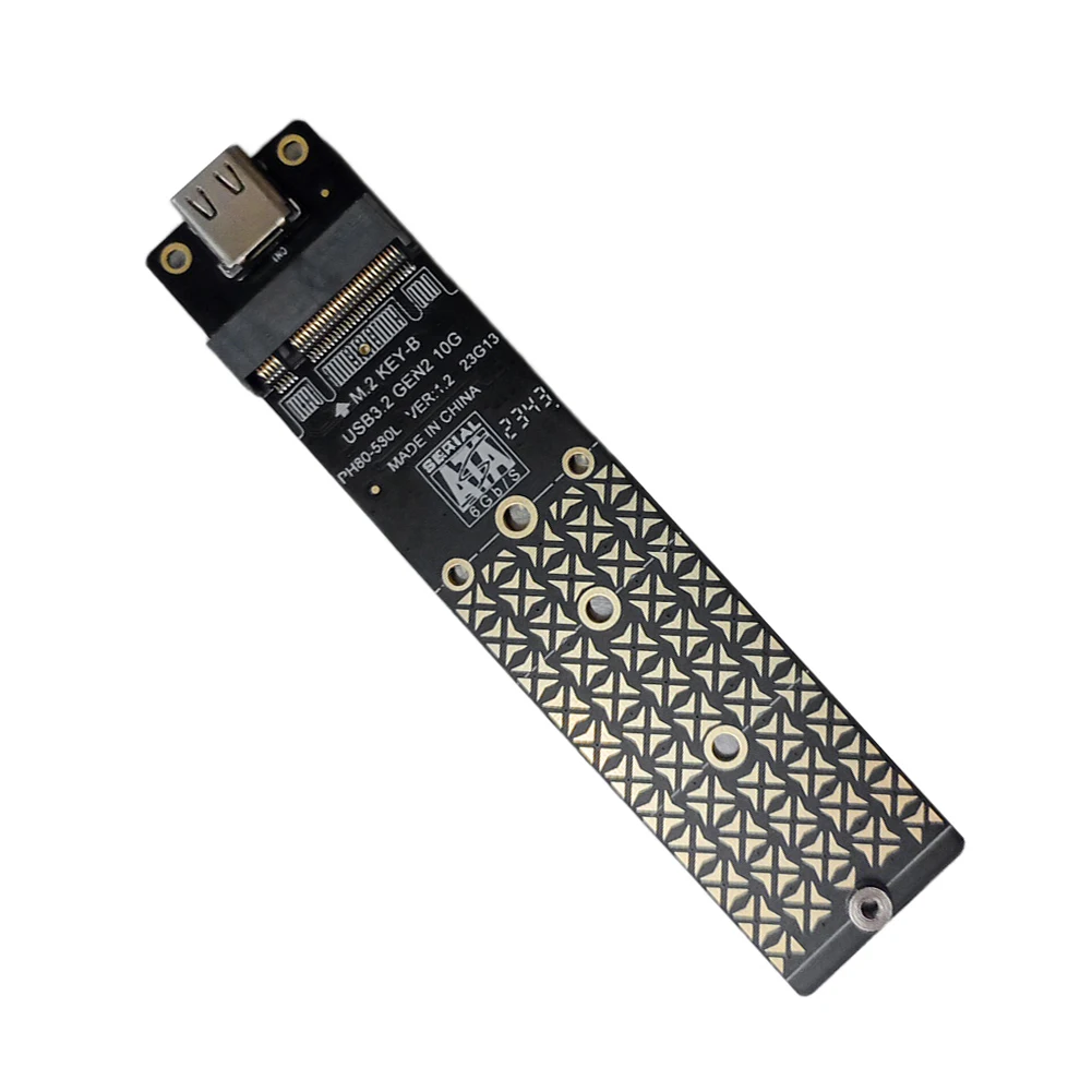 Adaptador de disco de estado sólido M.2 NGFF SSD a USB, velocidad de 10 Gbps, Chip JMS580 para SSD 2230/2242/2260/2280 - imagen 3