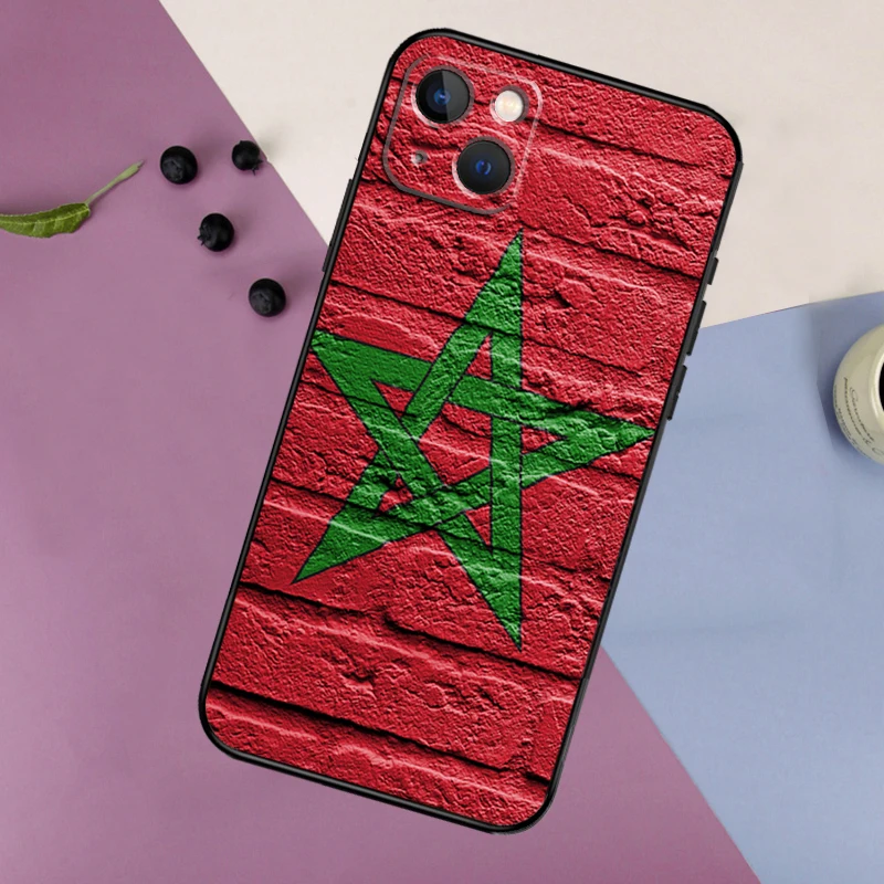 Funda de silicona con bandera marroquí para iPhone 17 15 14 13 12 11 Pro Max 16 Plus 12 13 Mini 16e 17 Air contraportada - imagen 5