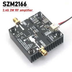 SZM2166-Amplificador de potencia RF de 2,4G, 2W, WIFI, 30dB, 12V, 24V DC, transmisor WIFI de 2,4 GHZ, Bluetooth, transferencia de imágenes