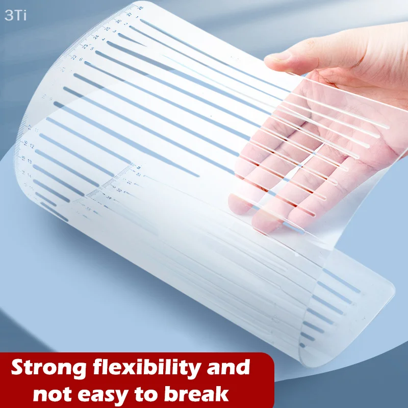 Plantilla y regla de caligrafía transparente, plantilla de escritura de línea recta, regla transparente, herramienta de escritura, plantilla geométrica, dirección Enve - imagen 4