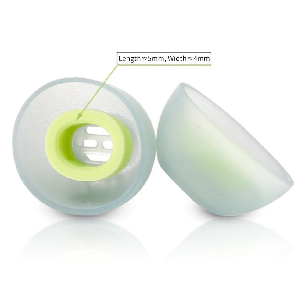 6 uds almohadillas de silicona para Realme Air Buds 5/6/7 Pro Air7 auriculares Moondrop Golden Ages TWS puntas auriculares tapones para los oídos - imagen 2