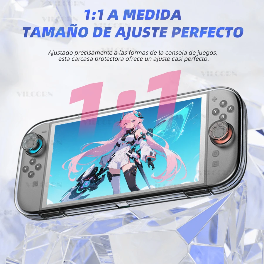 Caja de almacenamiento con garra de gato para consola Switch 2, carcasa protectora con ranura para tarjeta de juego para Switch 2, Joycon, funda esmerilada, accesorios - imagen 4