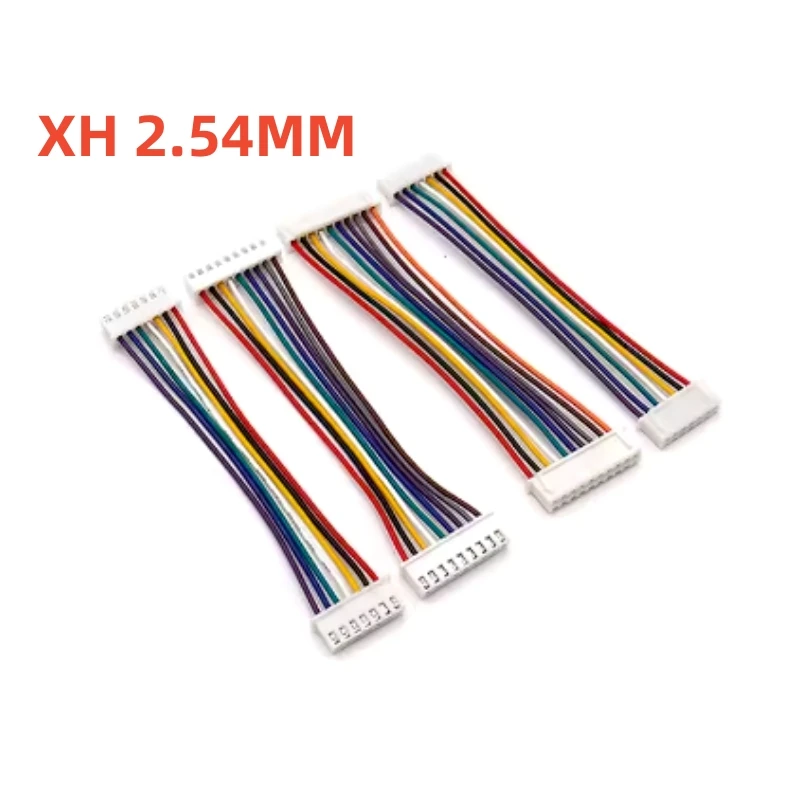 Terminal de Cable electrónico XH2.54, Cable de doble cabeza de 10cm/20cm/30cm, 26awg, Conector de doble cabeza del mismo lado/lado inverso, 10 piezas