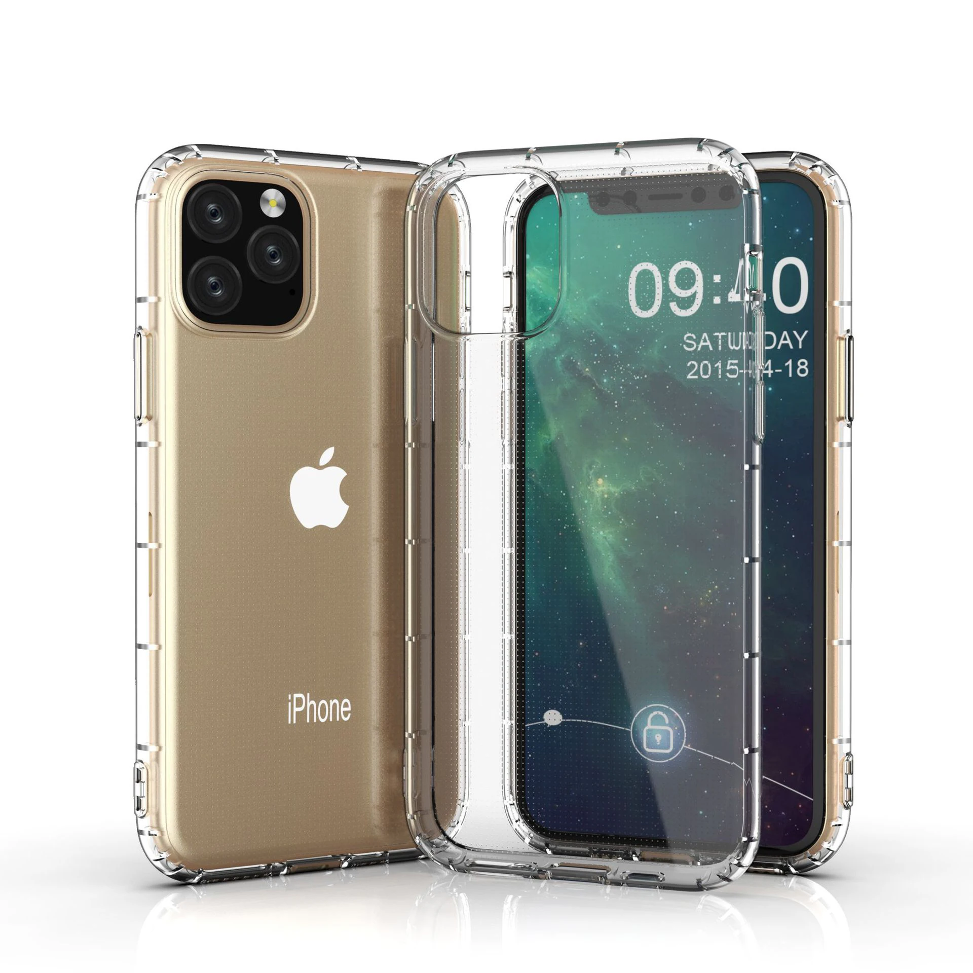 Funda de teléfono de TPU transparente a prueba de golpes con Airbag para iPhone X XR XS 11 12 13 Mini 14 15 16 Pro MAX 16E SE 8 Plus, funda de silicona suave - imagen 3