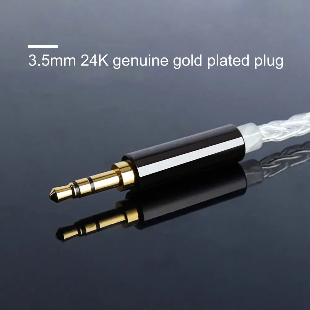 Cable trenzado Chapado en plata para auriculares jcaly ZSN/ZST/ZS10/AS10/ES3 - imagen 3