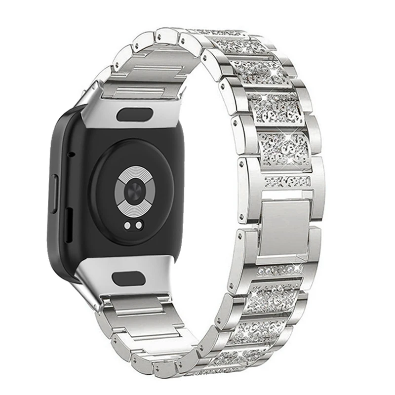 Correa de diamante para mujer para Redmi Watch 3, pulsera para Xiaomi Redmi Watch 3/Mi Watch Lite 3, accesorios de correa de acero inoxidable - imagen 4