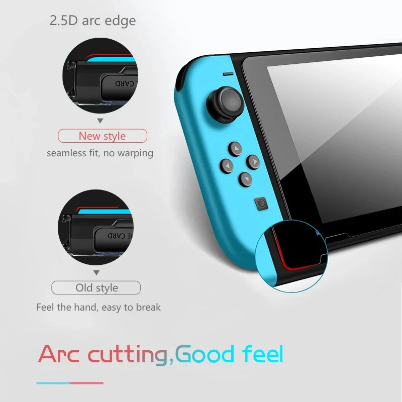 DATA FROG HD vidrio templado para interruptor Protector de pantalla Compatible con interruptor transparente 9H película protectora - imagen 5