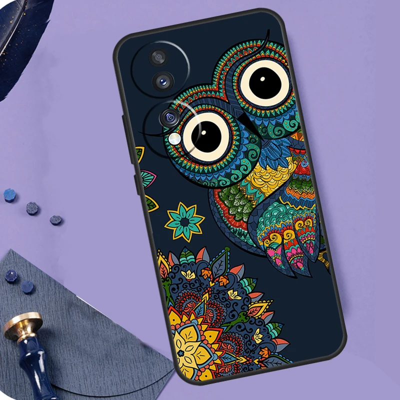 Funda de búho de dibujos animados para Honor, cubierta bonita para Honor Magic 6 5 Pro 50 70 90 Lite, X8b, X9b, X9a, X8a, X7a, X6a, X7, X8, X9 - imagen 5