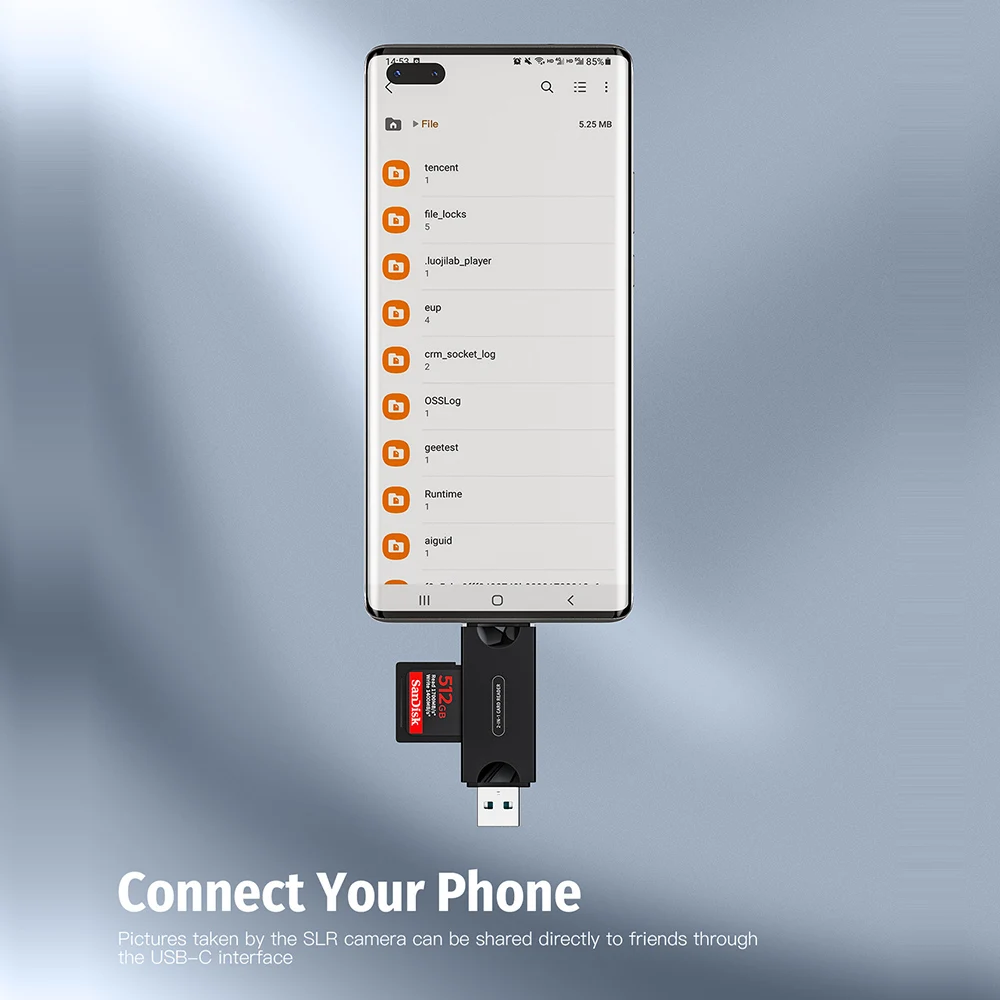 Caja de almacenamiento para lector de tarjetas USB C, Microd, SD, TF, Nano Sim, visor de tarjetas, Dongle, PIN de expulsión, adaptador organizador de lector de tarjetas tipo C - imagen 4