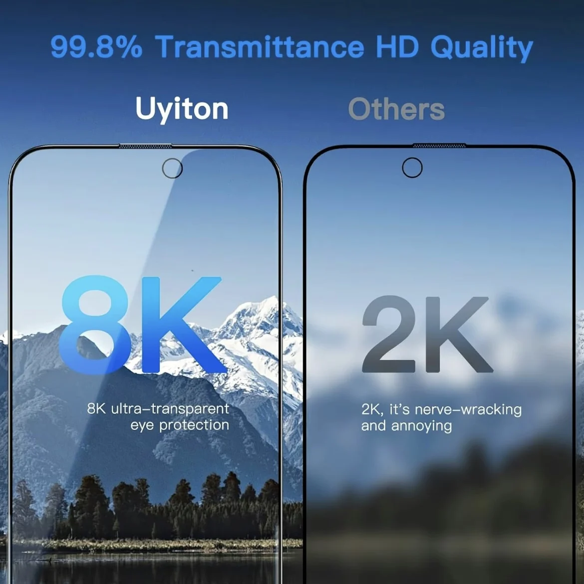 5 uds para iPhone 17 16e 16 15 14 13 12 11 Pro Max XS XR Protector de pantalla de privacidad bloque de vidrio templado protección ocular de luz azul - imagen 3