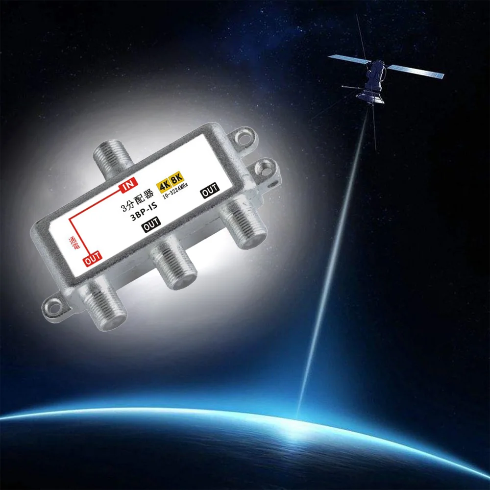 Séparateur Satellite 3 voies, câble de Signal TV, mélangeur de Signal 4K8K 3 en 1, jauge SAT/ANT, séparation Satellite, signaux RF, livraison directe - imagen 4