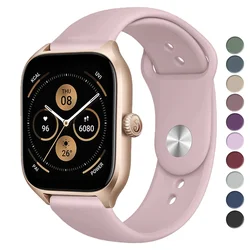 Correa de silicona para Amazfit GTS 4/3/2/2e/GTS2 Mini/GTR 42mm/47mm/GTR 3/3 Pro/2/2e/4 Sport 22-20mm pulsera de reloj Amazfit bip