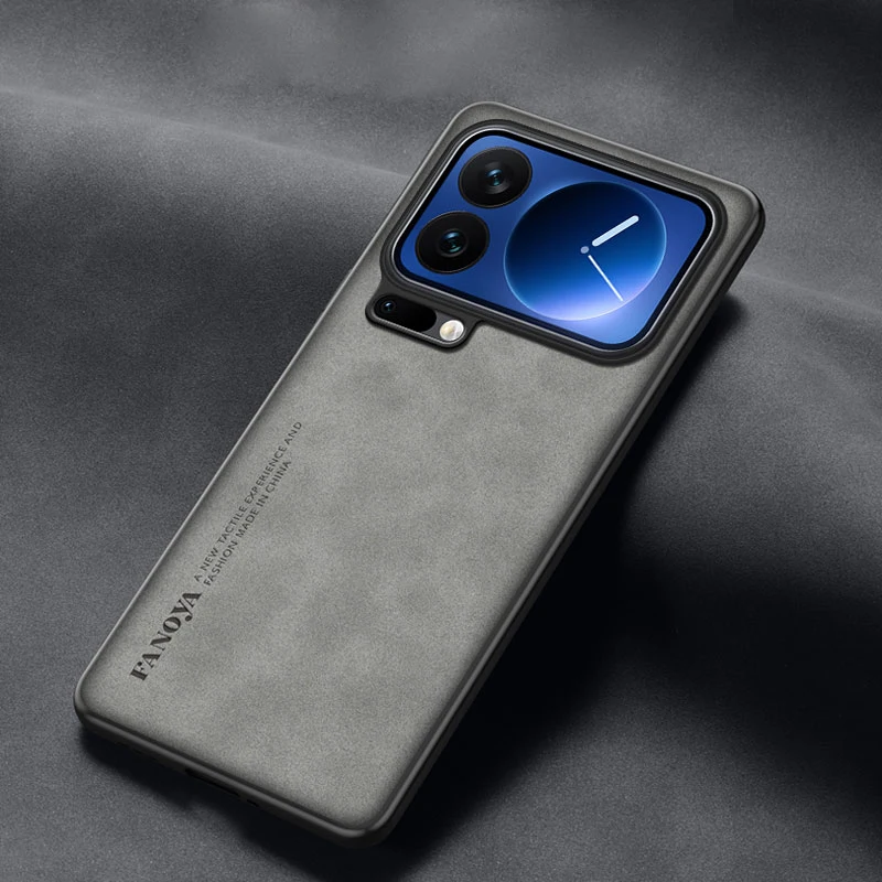 Funda mate para Xaiomi 17 Pro Max, funda dura de cuero PU Premium a prueba de golpes para Xaiomi 17 Pro