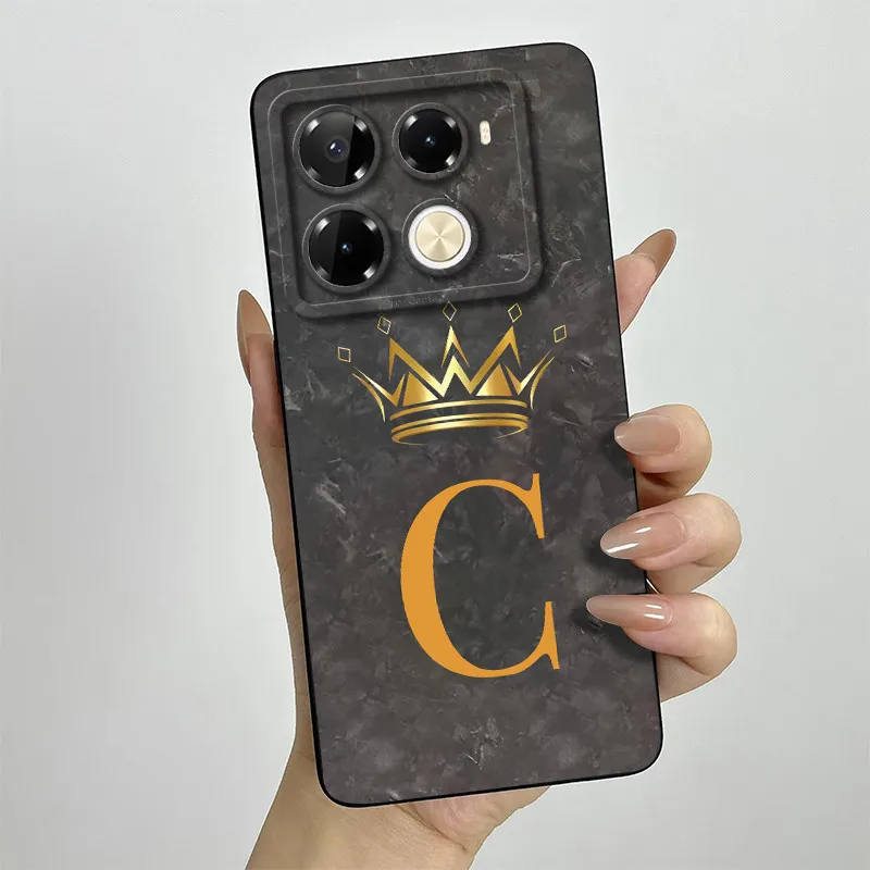 Funda de teléfono para infinix Note 40 4G X6853 Note 40 Pro Plus X6851B 40 Pro 4G X6850 5G X6851 letras de moda Funda suave mate - imagen 3