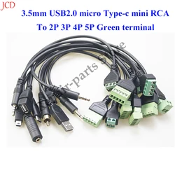 Adaptador USB 2.0 Hembra B a 5 Pines con Tornillo Blindado