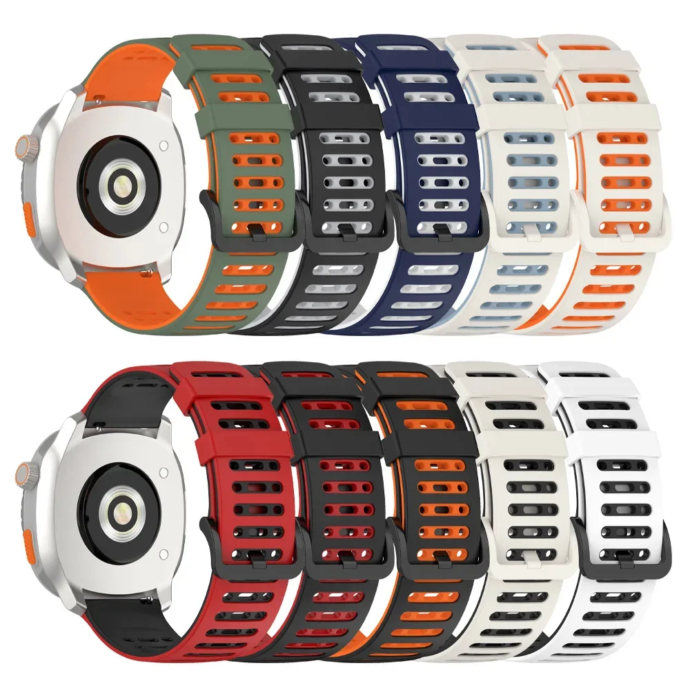 Correa de silicona de 22mm para Amazfit BALANCE 2/Bip 6 5 correa para Amazfit GTR 4 3 pro 2 2e/Stratos 3 2 2S/CHEETAH correa de reloj transpirable - imagen 4