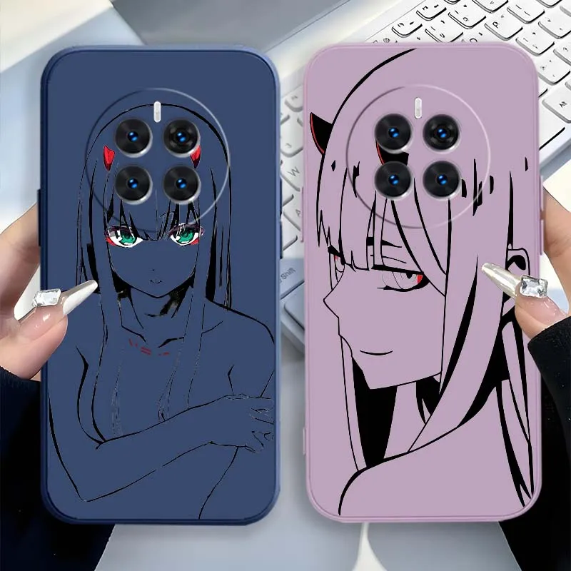 Zero Two-funda de Anime para Huawei Honor Play 7T 6T 5T 5 4T 40 4 30 3 20 Magic 8 7 5 4 3 Pro Lite Plus