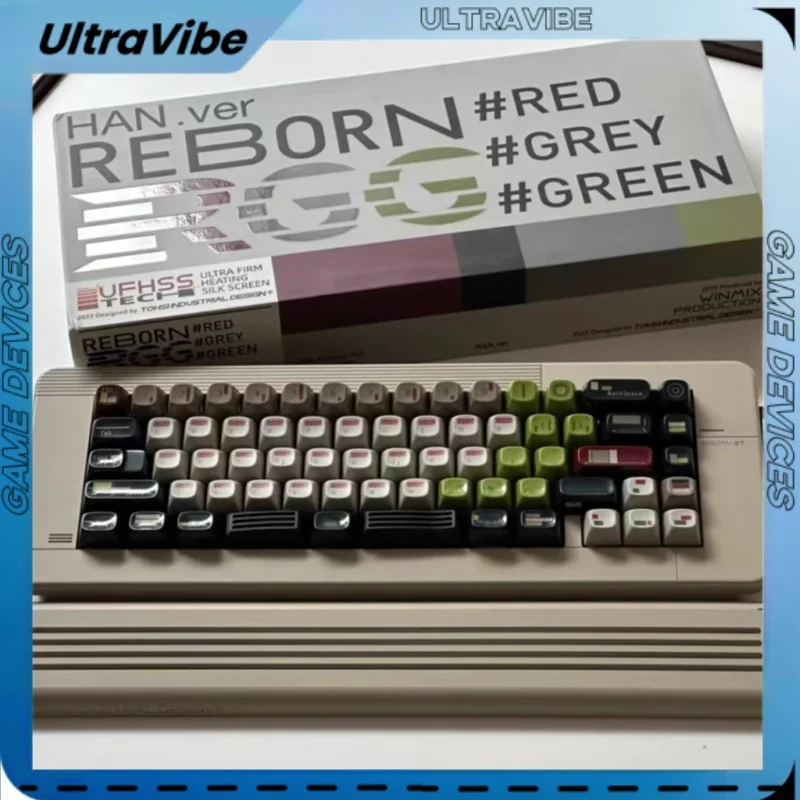 Teclas Rgg Light Retrohigh Light Comrades Gsa, teclas Abs grabadas, juego completo de teclas de teclado mecánico personalizadas, regalos