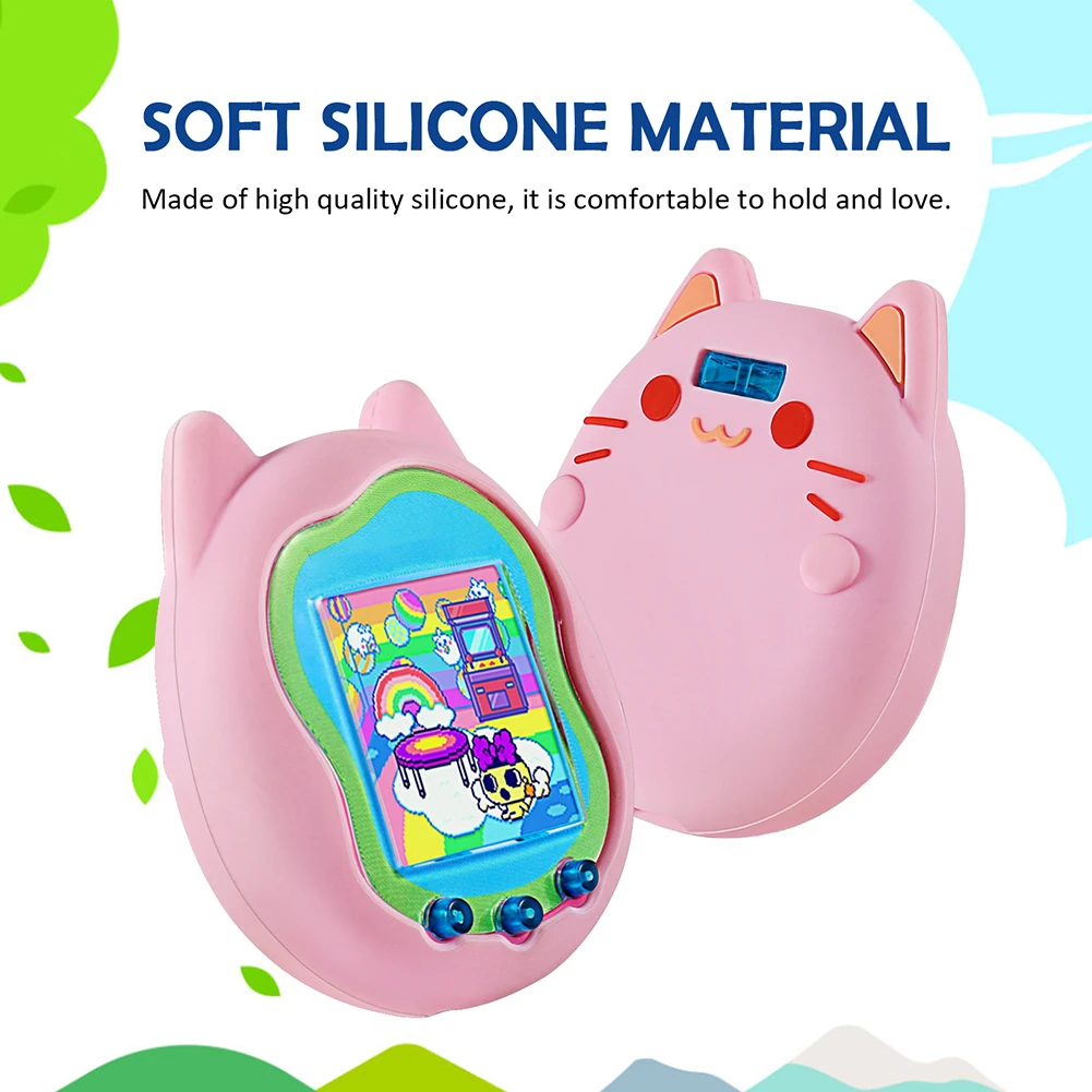 Funda de silicona con dibujos animados, funda protectora Virtual interactiva para máquina de juegos de mascotas, funda protectora para Tamagotchi Uni - imagen 3