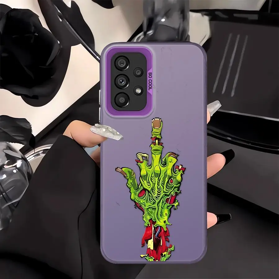 Funda con calaveras de dibujos animados para Samsung Galaxy A24 A25 A15 A16 A26 A31 A21s A23 A17 A20s A11 A12 A13 A14 A36 A35 A32 A34 - imagen 2