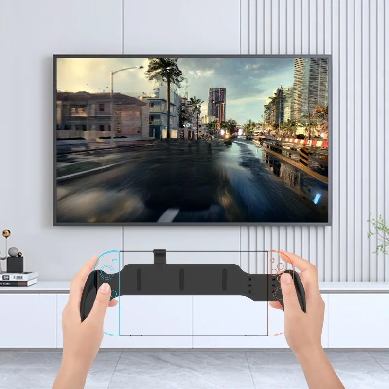 Soporte portátil para consola Nintendo Switch 2, mango antideslizante Simple, cubierta protectora de agarre integrada para interruptor/interruptor OLED - imagen 5