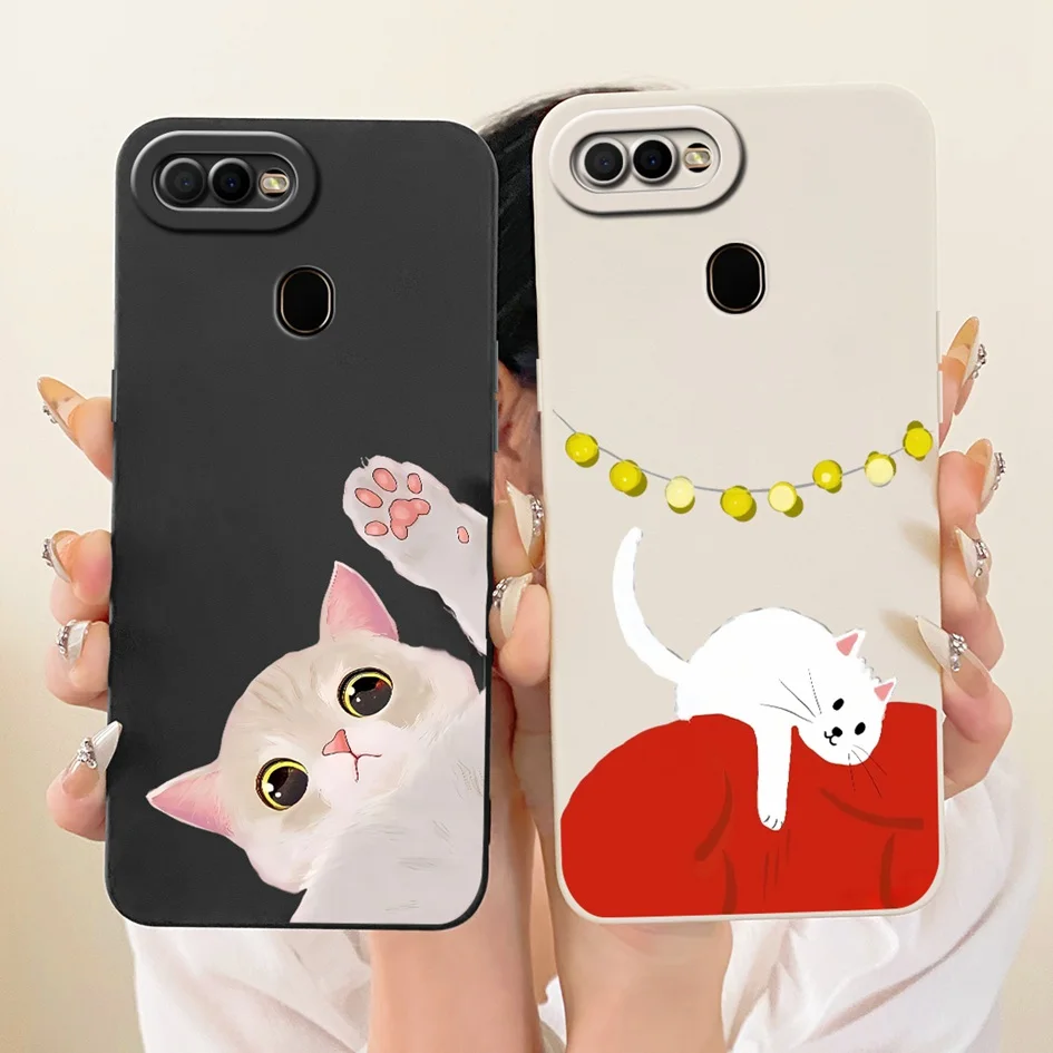 Funda para OPPO A5s AX5s A12 contraportada CPH2077 CPH1909 carcasa de teléfono de silicona líquida suave pintada de lujo para OPPO A7 AX7 A7N - imagen 4