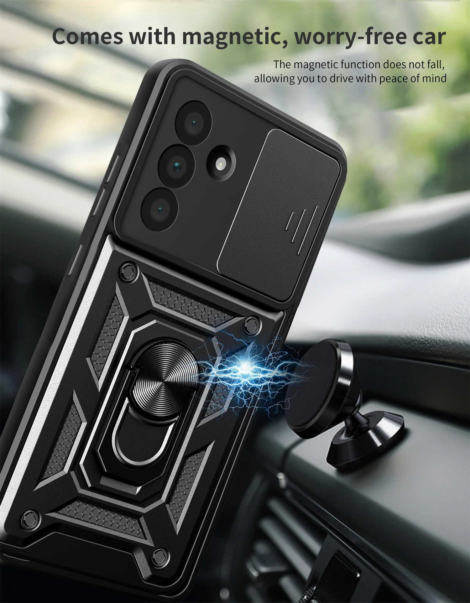 Armadura protectora para cámara, funda a prueba de golpes para Samsung Galaxy A36, funda protectora para cámara deslizante, funda para teléfono para Samsung Galaxy a36 5G - imagen 2